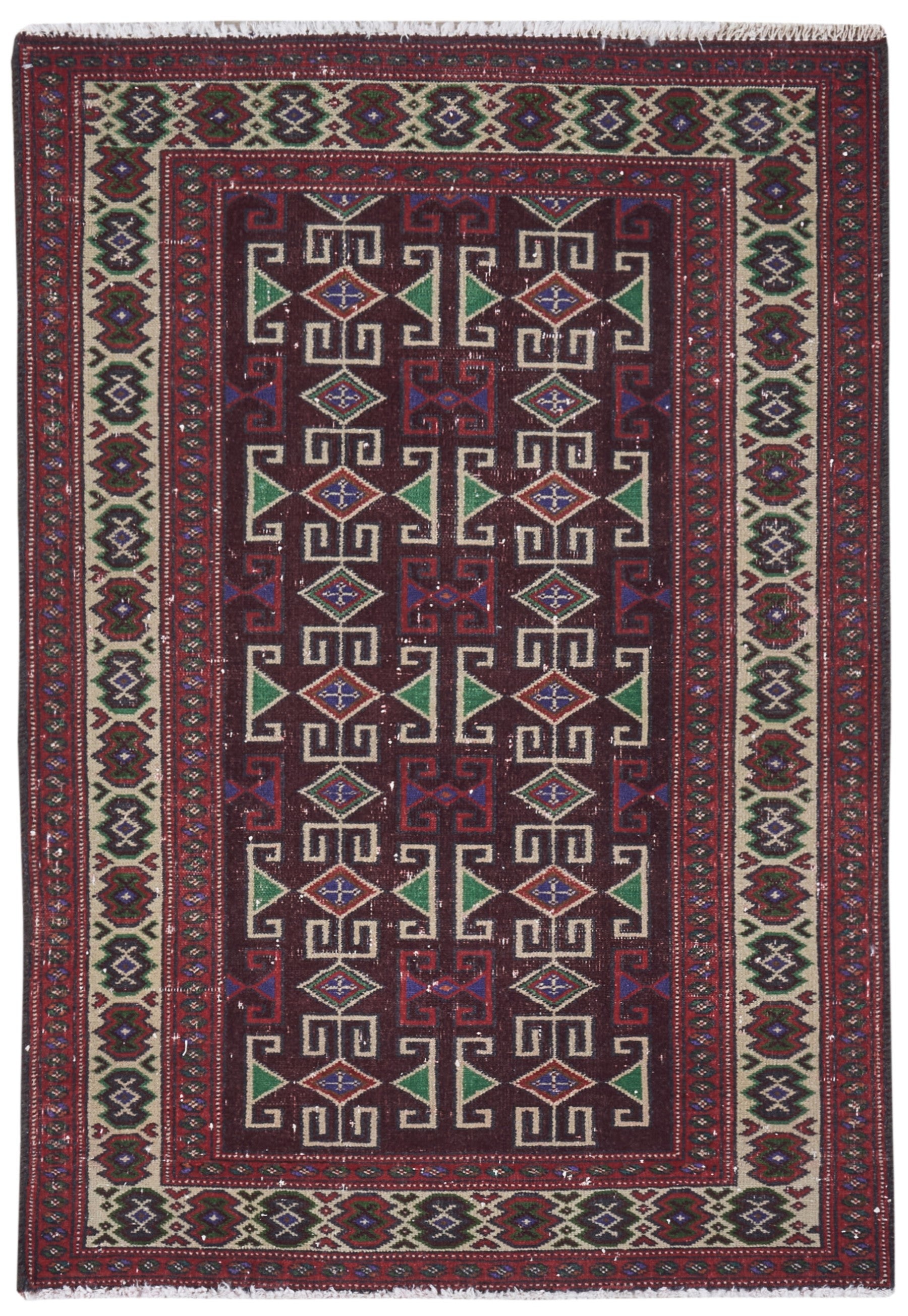 8086 - Turkish Vintage Area Rug (2'7