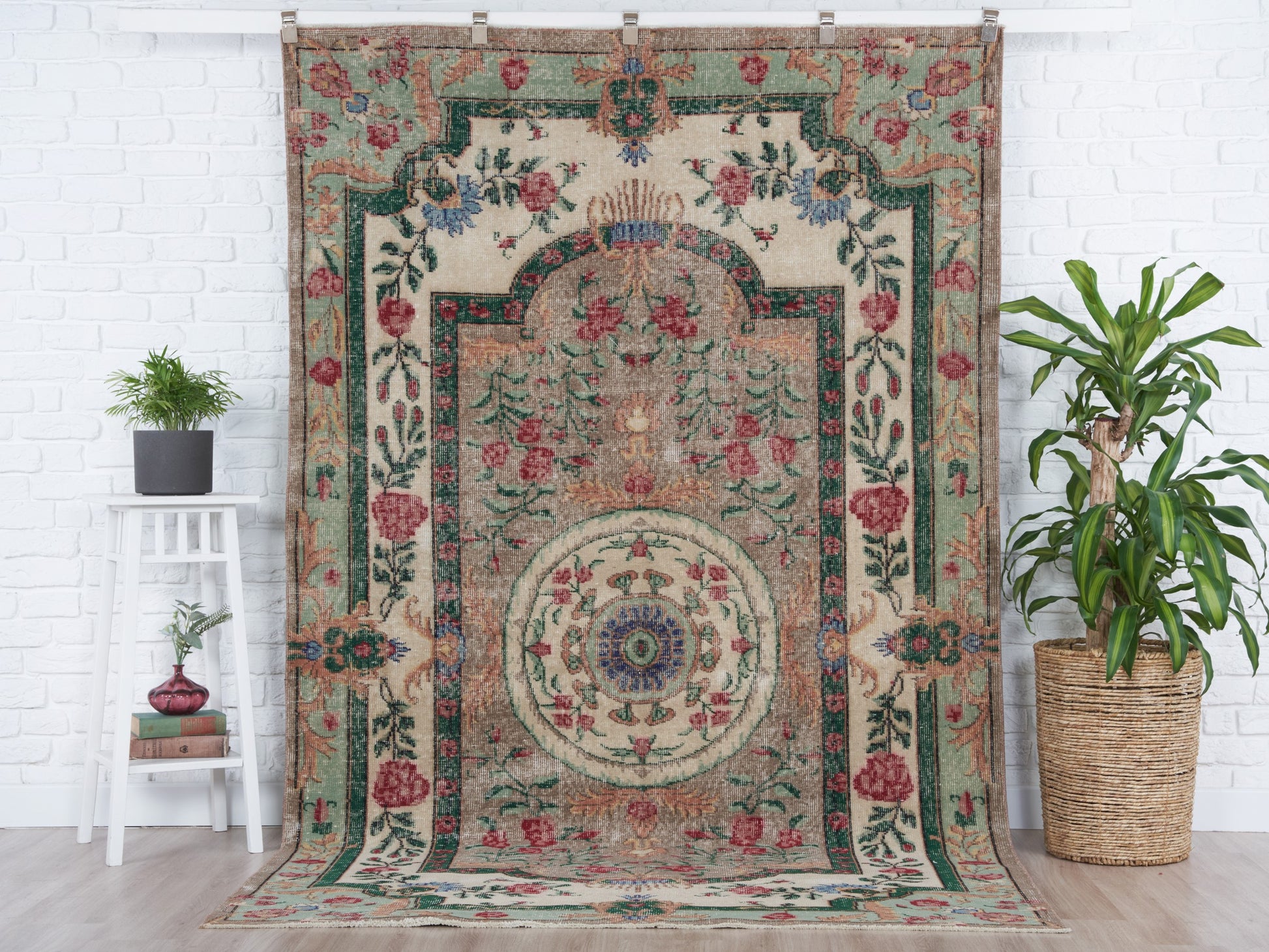 3'8 X 5'5 Farmhouse Rug, Entryway Rug, Turkish Rug, Vintage